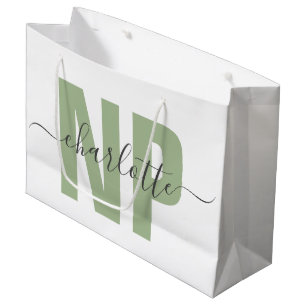 Grand Sac Cadeau Infirmière de NP personnalisée Praticien Diplôme C