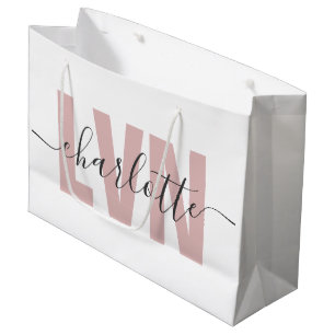 Grand Sac Cadeau Infirmière professionnelle Chic LVN personnalisée