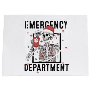 Grand Sac Cadeau Infirmière squelette du service des urgences amatr