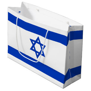 Grand Sac Cadeau Israël drapeau patriotique moderne
