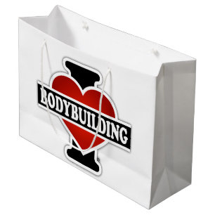 Grand Sac Cadeau J'aime Bodybuilding