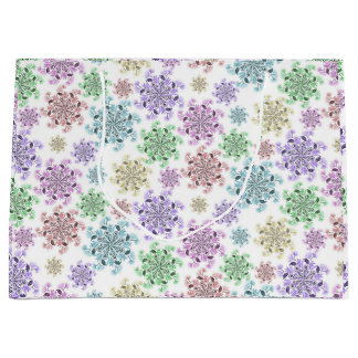 Grand Sac Cadeau Jardin de neige nordique
