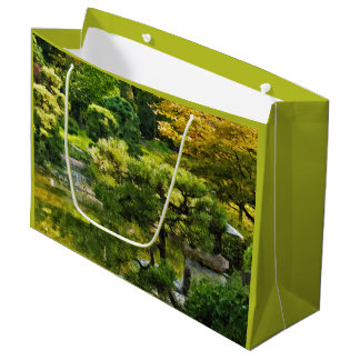 Grand Sac Cadeau Jardin Japonais - Esthétique Traditionnelle