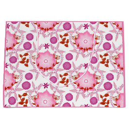 Grand Sac Cadeau Jardin rose