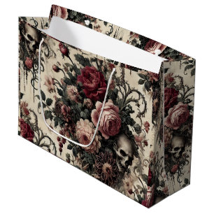 Grand Sac Cadeau Jardins suspendus de l'Arcane - Floral gothique