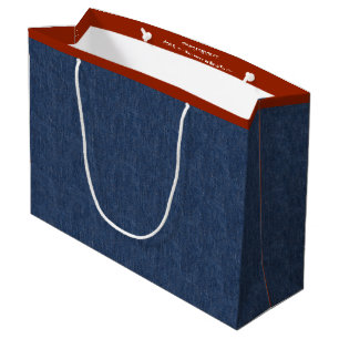 Grand Sac Cadeau Jeans bleus légendaires - gros