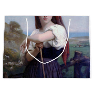 Grand Sac Cadeau Jeune Bergère, Bouguereau