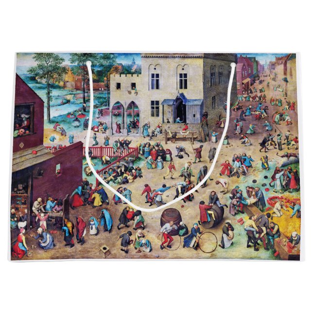 Grand Sac Cadeau Jeux pour enfants, Pieter Bruegel (Devant)
