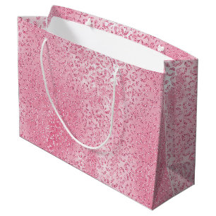 Grand Sac Cadeau Jolie fille sucre Parties scintillant rose léopard