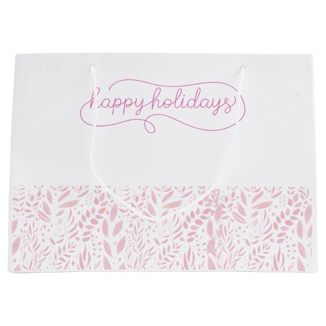 Grand Sac Cadeau Joyeuses fêtes (Devant)