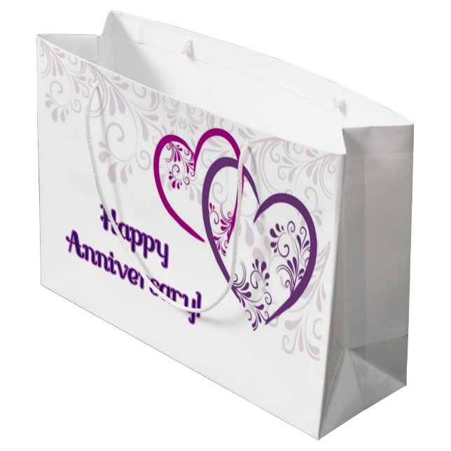 Grand Sac Cadeau Joyeux anniversaire ! (Dos Angle)