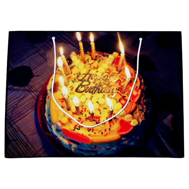 Grand Sac Cadeau Joyeux anniversaire ! (Devant)