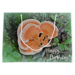 Grand Sac Cadeau Joyeux anniversaire aux champignons