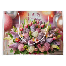 Joyeux anniversaire, bouquet lilas, par Natasha Us