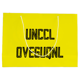 Grand Sac Cadeau Joyeux anniversaire codé avec ROT13 Cipher