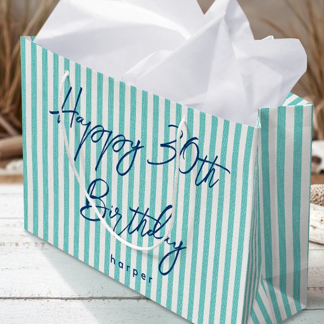 Grand Sac Cadeau Joyeux Anniversaire N'Importe Quel Âge Personnalis (Créateur téléchargé)