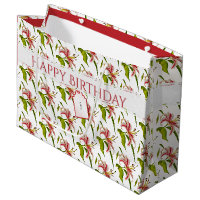 Joyeux anniversaire Stargazer Lily Motif