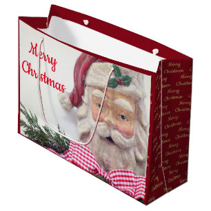 Grand Sac Cadeau Joyeux cadeau de Noël Père Noël
