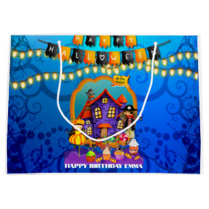 Grand Sac Cadeau Joyeux déguisement d'Halloween Fête d'enfants Célé