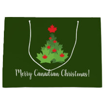 Joyeux drapeau canadien feuille d'érable Noël