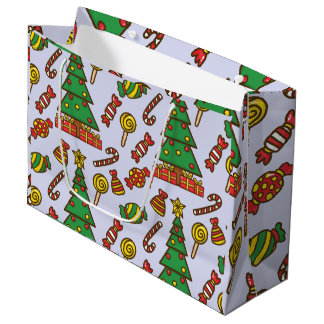 Grand Sac Cadeau Joyeux et lumineux