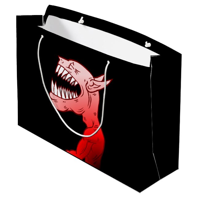Grand Sac Cadeau Joyeux Halloween Ghoul (Dos Angle)