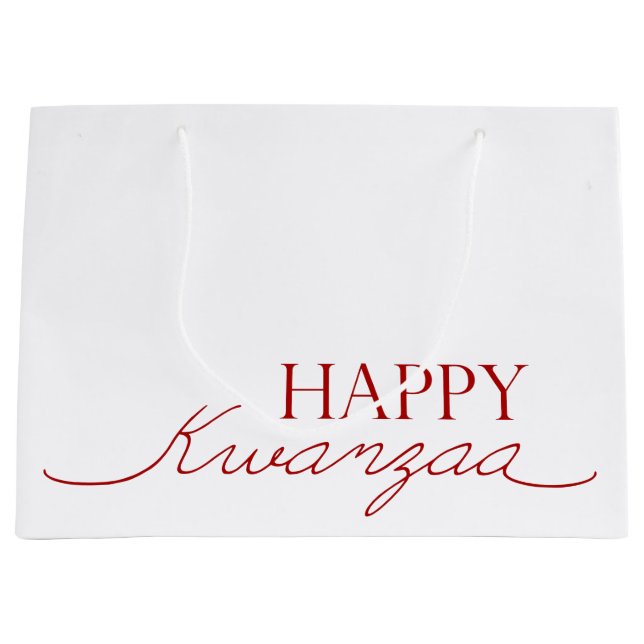 Grand Sac Cadeau Joyeux Kwanzaa (Devant)