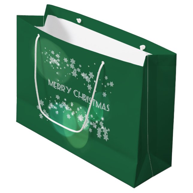 Grand Sac Cadeau  Joyeux Noël (Devant Angle)