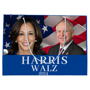 Grand Sac Cadeau Kamala Harris Et Tim Walz 2024