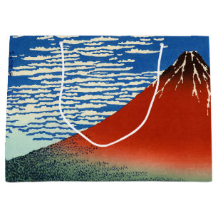 Grand Sac Cadeau Katsushika Hokusai - Vent Fin, Matin Clair