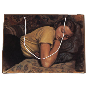 Grand Sac Cadeau Katya endormi (par Serebriakova)