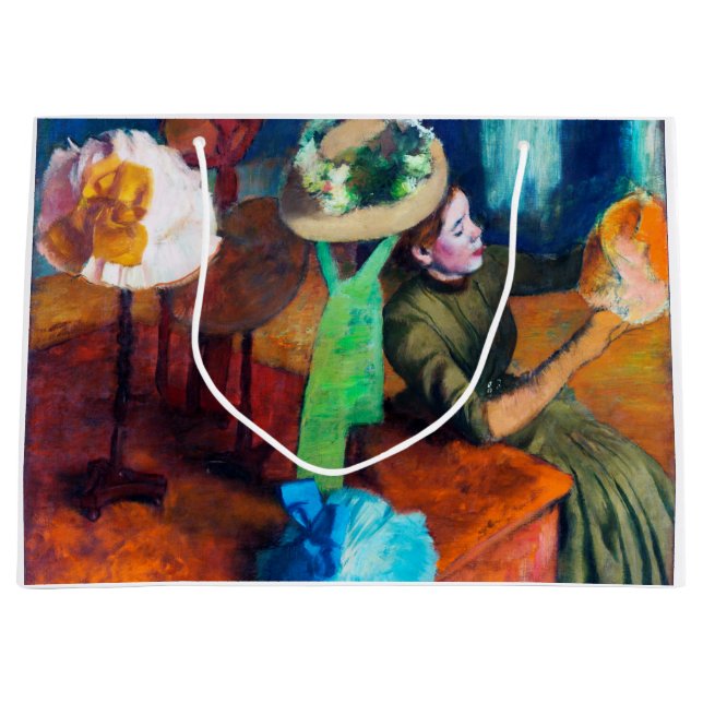 Grand Sac Cadeau La boutique de chapeaux, Edgar Degas (Devant)