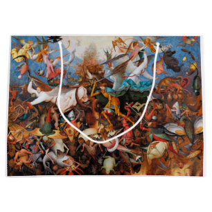 Grand Sac Cadeau La chute des anges rebelles, Pieter Bruegel