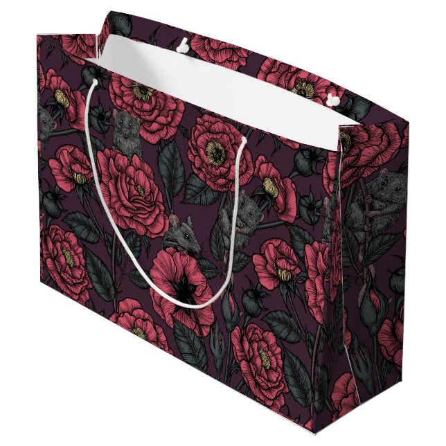 Grand Sac Cadeau La fête des souris (Dos Angle)