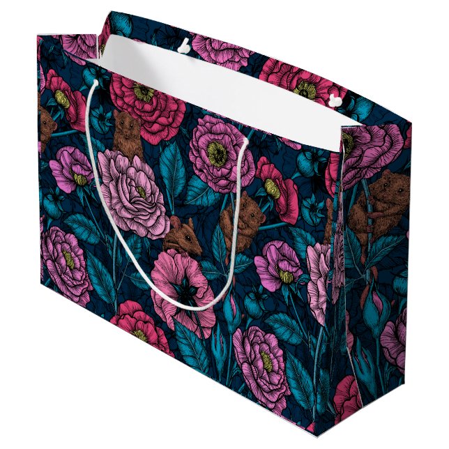 Grand Sac Cadeau La fête des souris (Dos Angle)