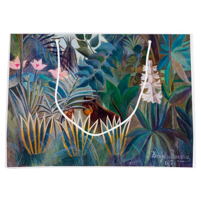 Grand Sac Cadeau La jungle équatoriale, Rousseau (Devant)