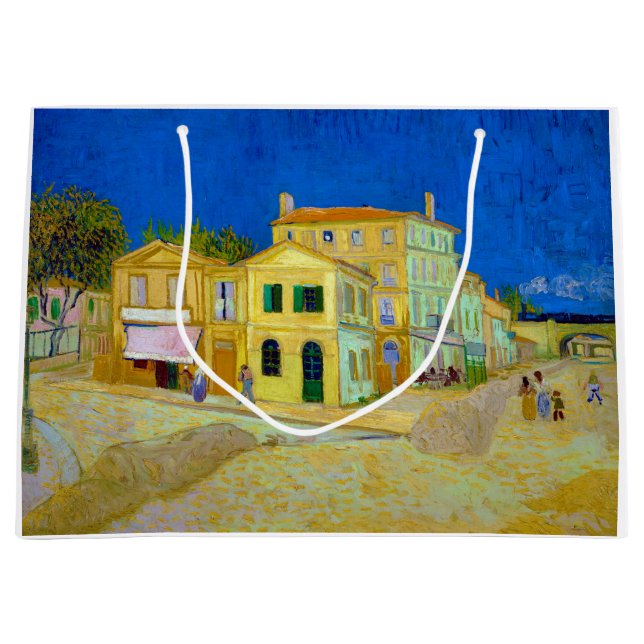 Grand Sac Cadeau La Maison Jaune, Van Gogh (Devant)
