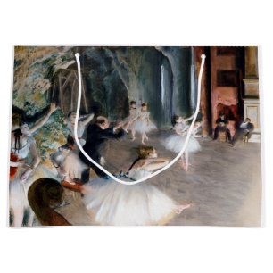Grand Sac Cadeau La répétition sur scène, Edgar Degas