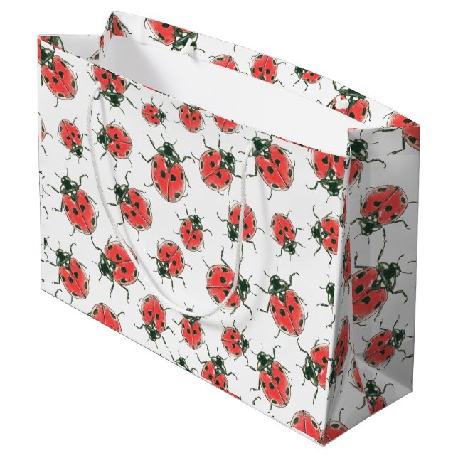 Grand Sac Cadeau Ladybugs (Dos Angle)