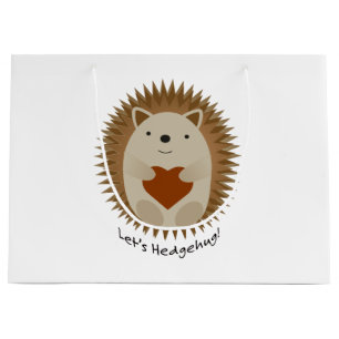 Grand Sac Cadeau Laisse Hedgehug Hegehog