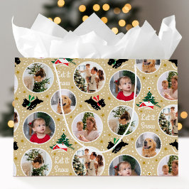 Grand Sac Cadeau Laissez-le Snow Scottie Chien s'amuser Photo perso