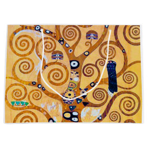 Grand Sac Cadeau L'arbre de vie (détail), Klimt