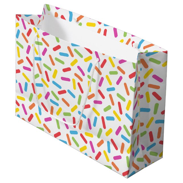 Grand Sac Cadeau L'arc-en-ciel arrose (Devant Angle)