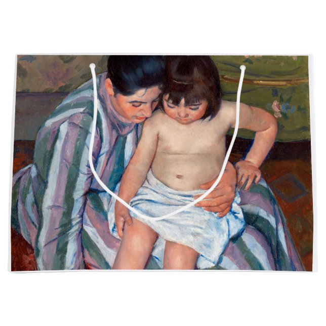 Grand Sac Cadeau Le bain de l'enfant, Mary Cassatt (Devant)