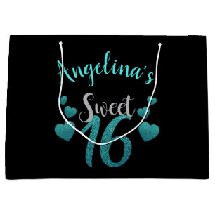 Grand Sac Cadeau Le bonbon 16 a personnalisé le manuscrit de