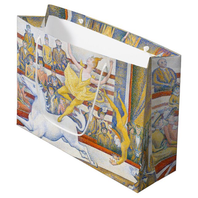 Grand Sac Cadeau Le Cirque, Seurat (Devant Angle)