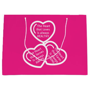 Grand Sac Cadeau Le Coeur qui aime