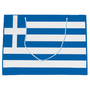 Grand Sac Cadeau Le drapeau national de la Grèce
