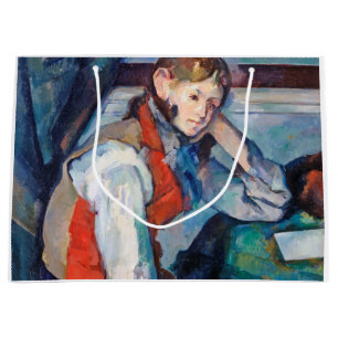 Grand Sac Cadeau Le Garçon de la Veste Rouge, Cezanne