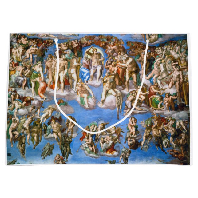 Grand Sac Cadeau Le jugement Dernier, Michel-Ange, 1536-1541 (Devant)